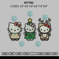 Kitties Embroidery File 6 sizes