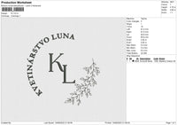 KVETINARSTVO LUNA  Embroidery File 6 size