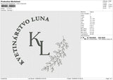 KVETINARSTVO LUNA  Embroidery File 6 size