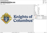 KNIGHTS OF COLUMBUS Embroidery File 6 size