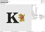 K POOH Embroidery File 6 size