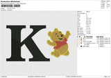 K POOH Embroidery File 6 size