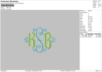 Ksbtext Embroidery File 6 sizes