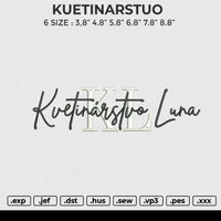 KUETINARSTUO Embroidery File 6 size