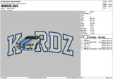 Kurdztext Embroidery File 6 sizes