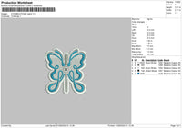 Butterfly Patch Embroidery File 6 sizes