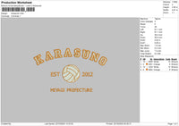 Karasunotext Embroidery File 6 sizes