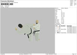 Karate0805 Embroidery File 6 sizes