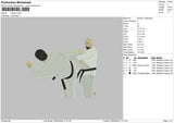 Karate0805 Embroidery File 6 sizes