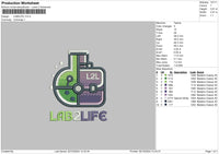 Lab2lifetext Embroidery File 6 sizes