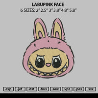 Labupink Face Embroidery File 6 sizes