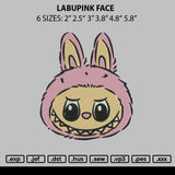 Labupink Face Embroidery File 6 sizes