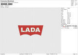 LADA Embroidery File 6 size