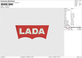 LADA Embroidery File 6 size