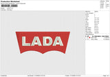 LADA Embroidery File 6 size