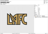 LAFC 3D Embroidery File 6 size