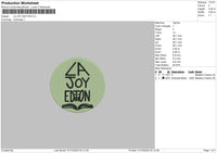 Joytext Circle Embroidery File 6 sizes