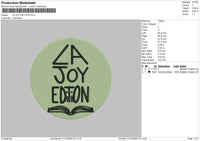 Joytext Circle Embroidery File 6 sizes