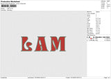 Lam Embroidery File 6 size