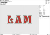 Lam Embroidery File 6 size