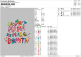 Mama Fullcolors Embroidery File 6 sizes