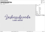 LASHESSXBRENDA Embroidery File 6 size