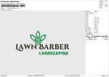 LAWN BARBER Embroidery File 6 size