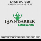 LAWN BARBER Embroidery File 6 size