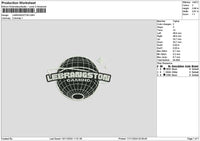 Lebrangstonetext Embroidery File 6 sizes