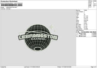 Lebrangstonetext Embroidery File 6 sizes