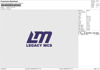 LEGACY mcs Embroidery File 6 size