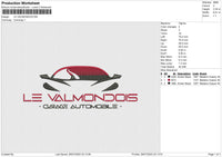 LE VALMONDOIS Embroidery File 6 size