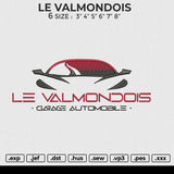 LE VALMONDOIS Embroidery File 6 size