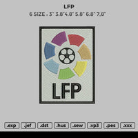 LFP Embroidery File 6 size