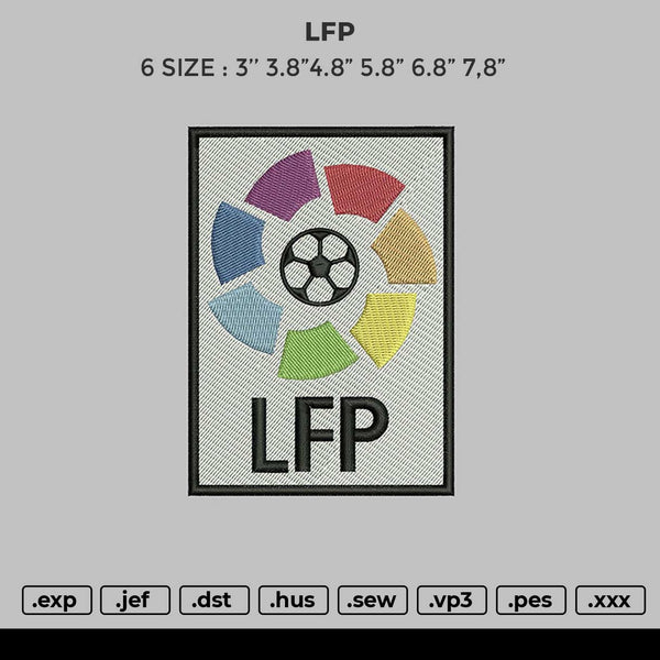 LFP Embroidery File 6 size