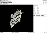 Lion1804 Embroidery File 6 sizes