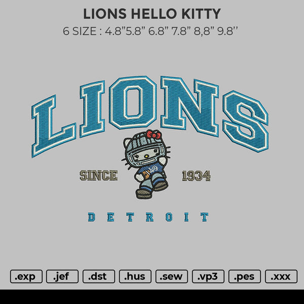 LIONS HELLO KITTY