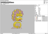 Simpsonqueen Embroidery File 6 sizes