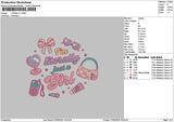 Litterallytext 01 Emboidery File 6 sizes