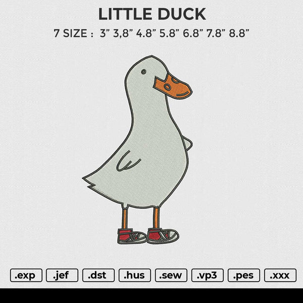LITTLE DUCK Embroidery File 6 size