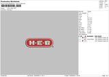 Logo Heb Embroidery File 6 size