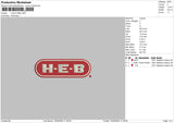 Heboval Embroidery File 6 sizes