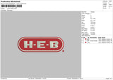 Logo Heb Embroidery File 6 size