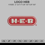 Logo Heb Embroidery File 6 size