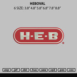 Heboval Embroidery File 6 sizes