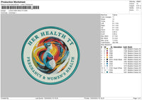 Her Health Embroidery File 6 sizes