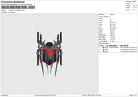 LOGO SPIDEMAN Embroidery File 6 size