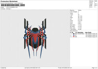 LOGO SPIDEMAN Embroidery File 6 size