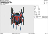 LOGO SPIDEMAN Embroidery File 6 size