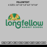 Fellowtext Embroidery File 6 sizes